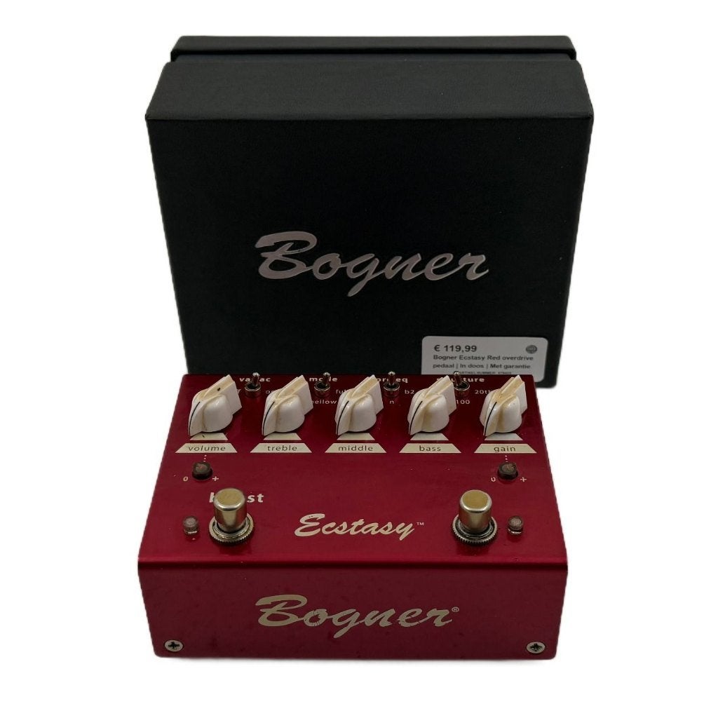 Bogner Ecstasy Red overdrive pedaal | In doos | Met garantie, Dordrecht@usedproducts.nl, Toulonselaan 72, Ophalen of Verzenden