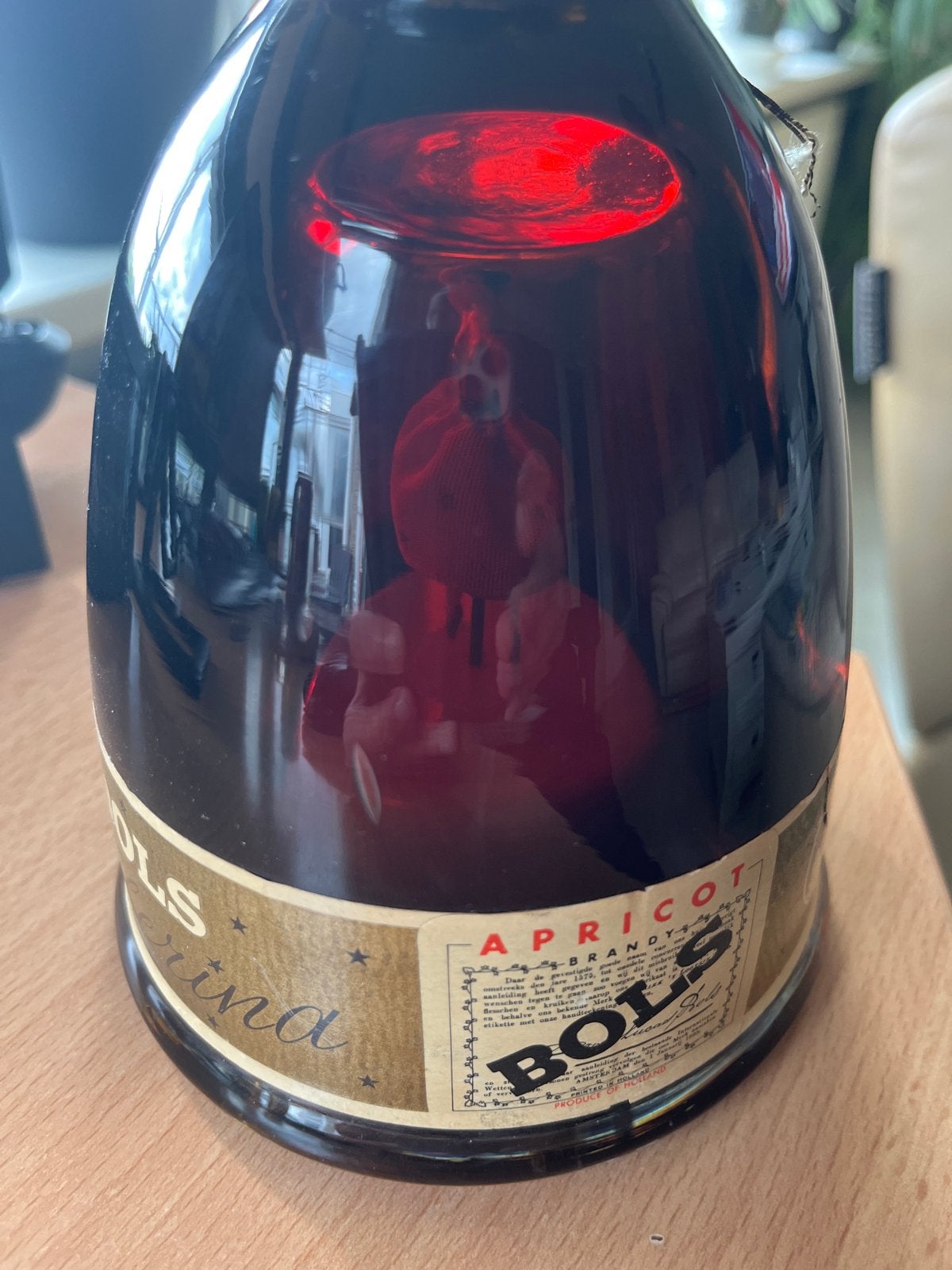 Vintage Bols Ballerina Apricot Brandy Likeur met Muziekdoos, Verzenden