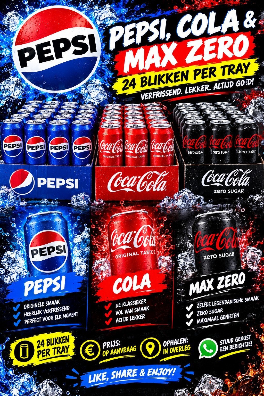 blikken drinken, Ophalen of Verzenden