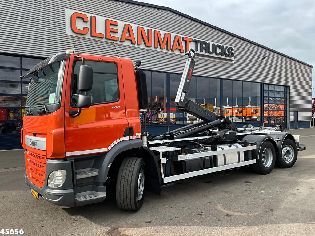 DAF FAN CF 400 Euro 6 Multilift 26 Ton haakarmsysteem, Automaat, Parkeercamera, Euro 6, Origineel Nederlands