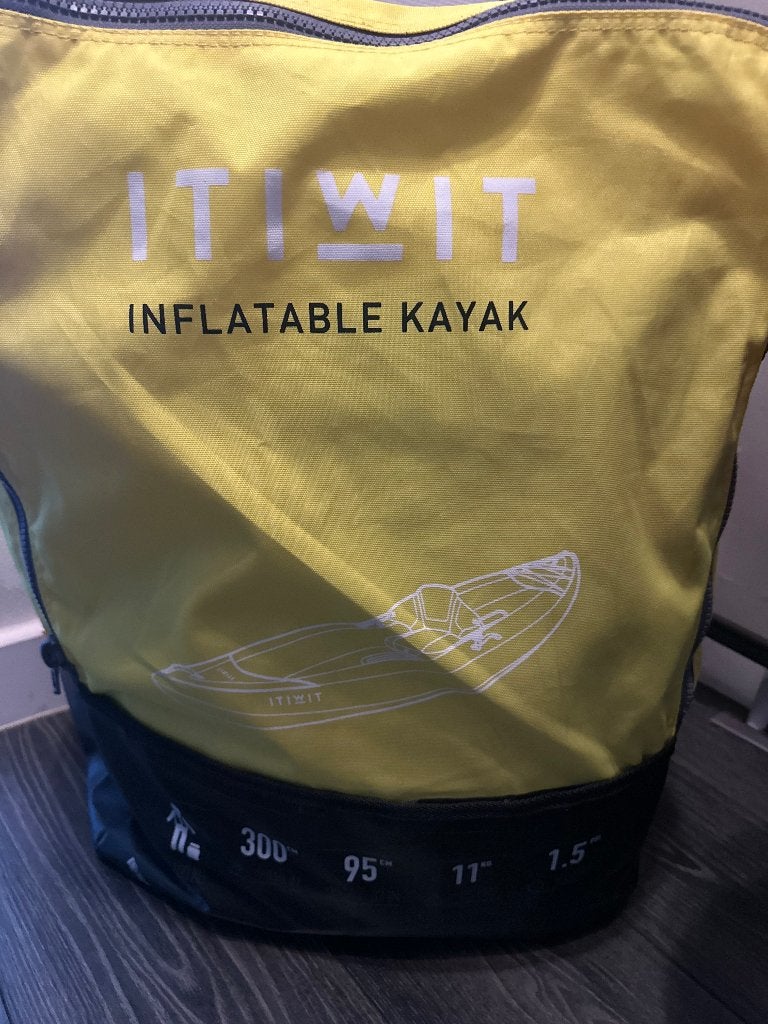 Kajak, Watersport en Boten, Kajaks, Gebruikt, 1-persoons, Opblaasbaar, Ophalen