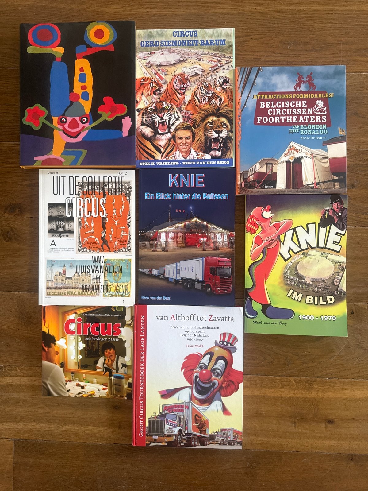 Grote collectie van 8 circusboeken, Ophalen of Verzenden, Zo goed als nieuw