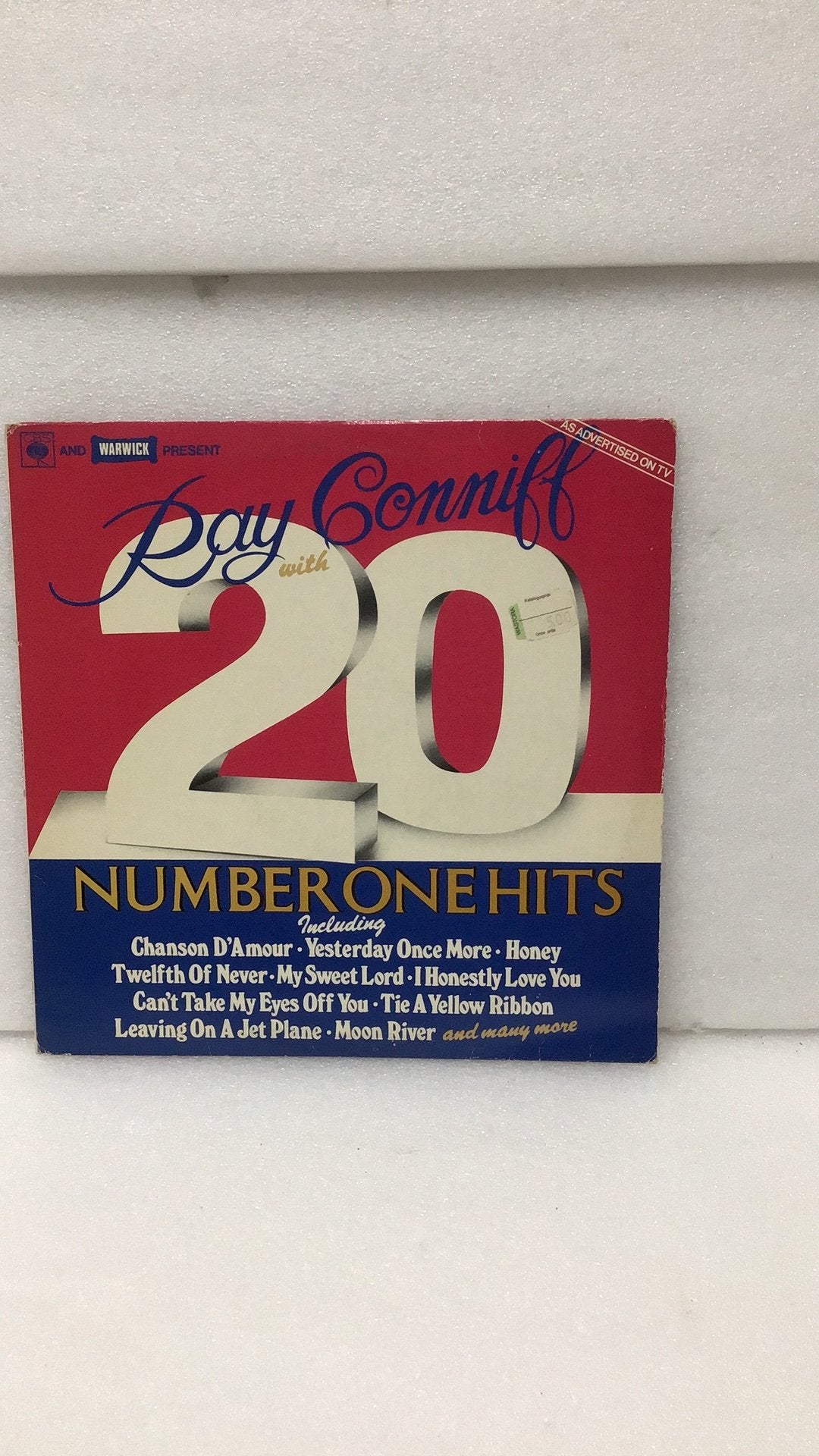 Ray Conniff - 20 Number One Hits Vinyl LP, Cd's en Dvd's, Vinyl | Pop, Ophalen of Verzenden, 1970 - 1979, Gebruikt, 12 inch