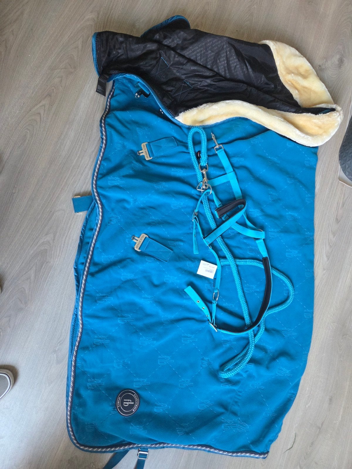 Showdeken 6'3, Dieren en Toebehoren, Paarden en Pony's | Dekens en Dekjes, Nieuw, Fleece, Blauw, Deken