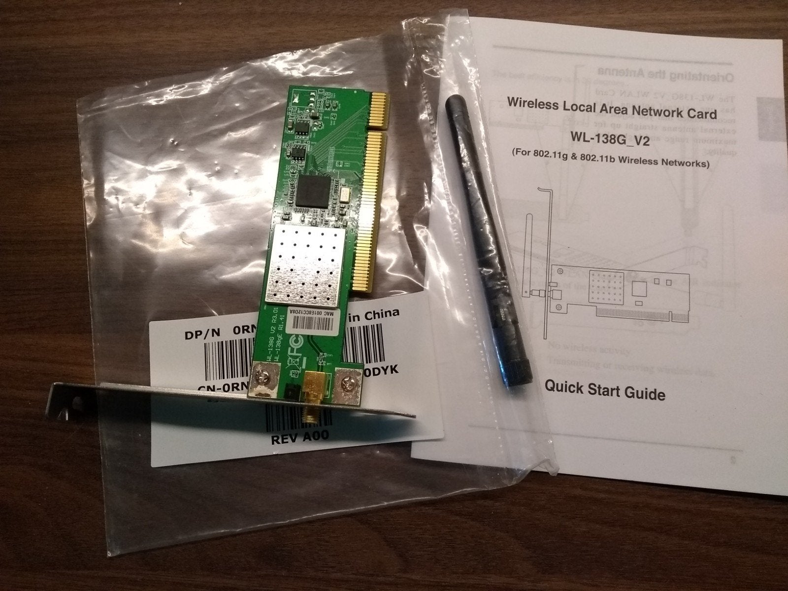 Wireless PCI card LAN incl antenne, Ophalen of Verzenden