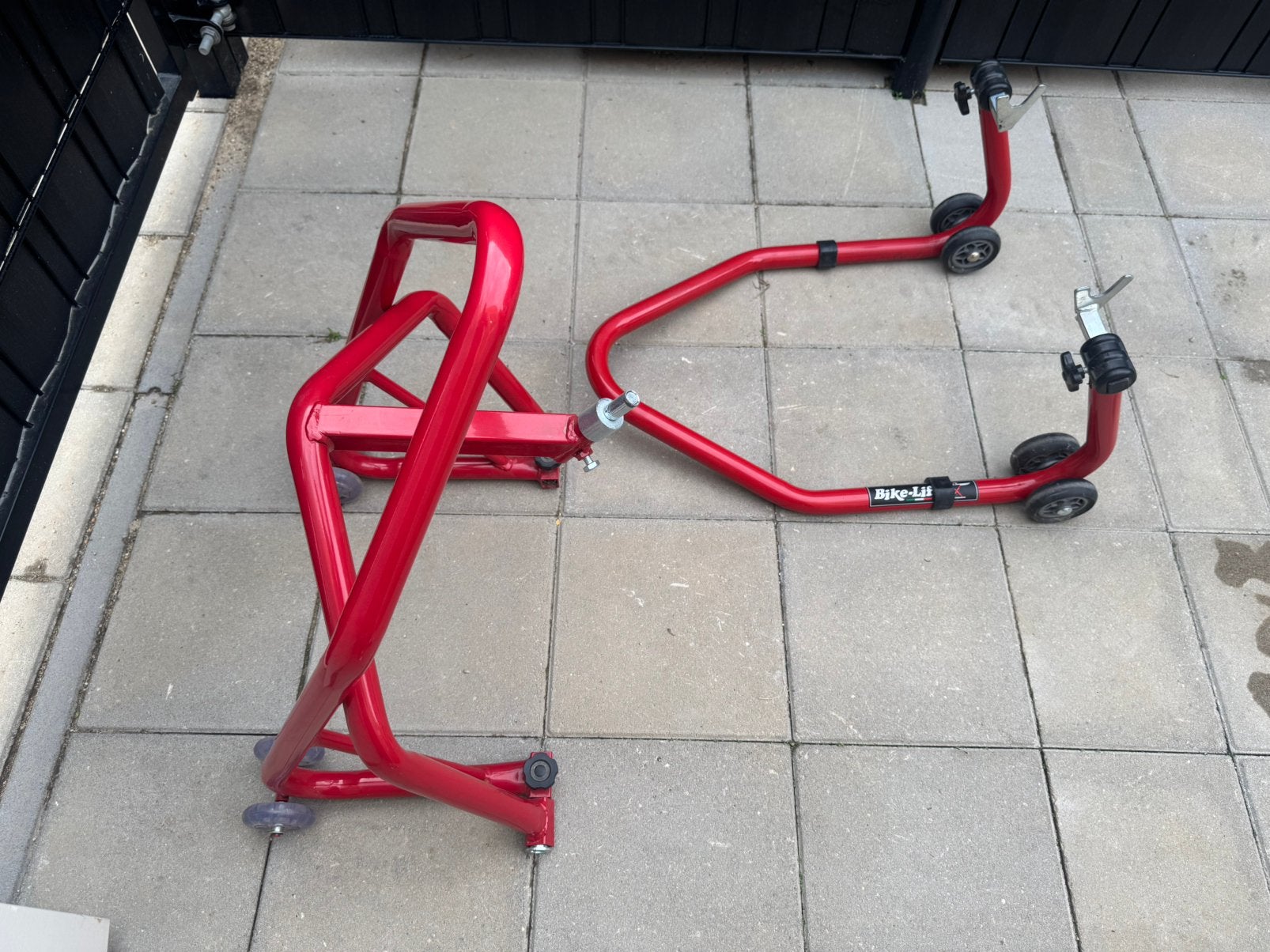 Paddockstand motor voor en achter, Ophalen, Zo goed als nieuw