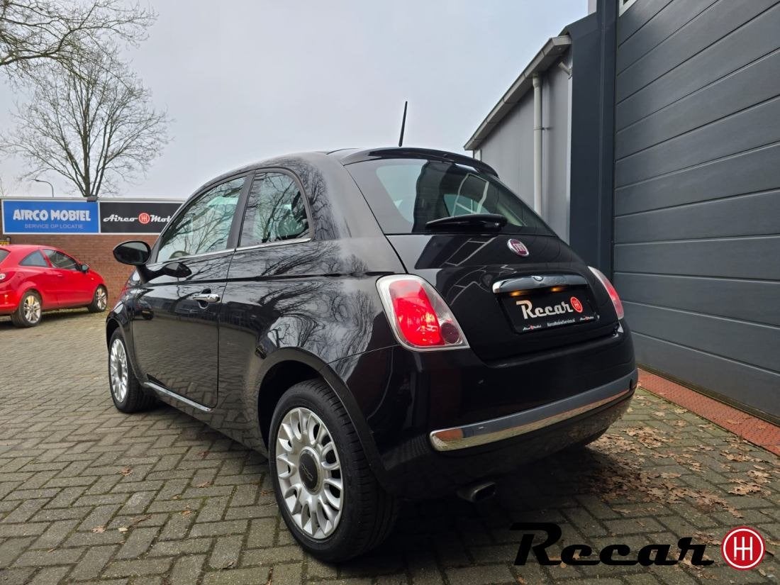 Fiat 500 - 86pk/Easy/Airco/Zwart/Netjes, Auto's, Fiat, Voorwielaandrijving, Euro 5, 86 pk, Gebruikt