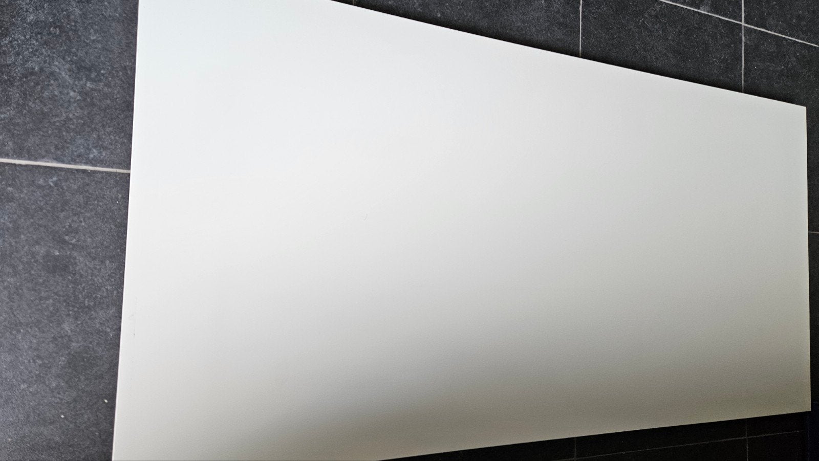 bureaublad Ikea met 4 witte poten, Ophalen, Gebruikt, 150 cm, Spaanplaat of MDF