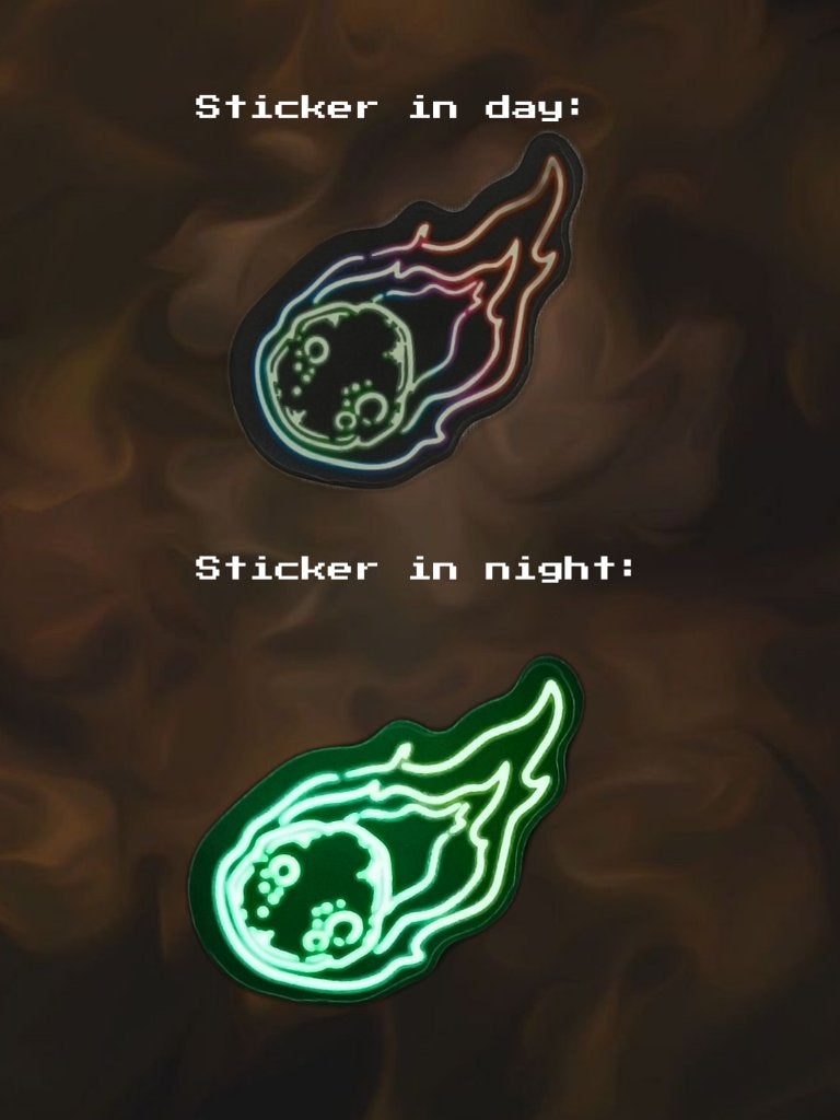 c11 Glow in the dark sticker, Ophalen, Nieuw