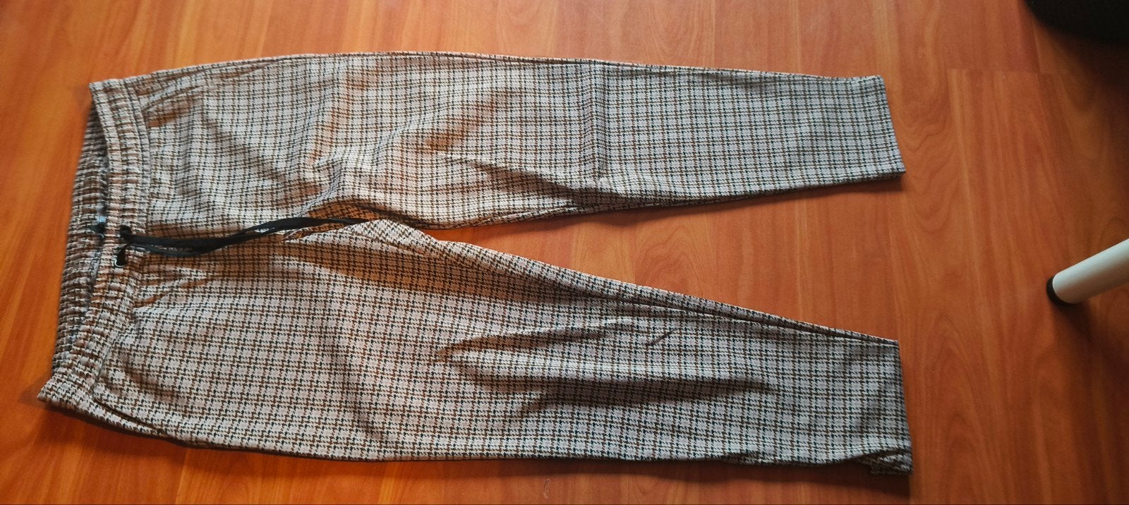 Norah geruite broek maat 42, Bruin, Maat 42/44 (L), Ophalen of Verzenden, Zo goed als nieuw