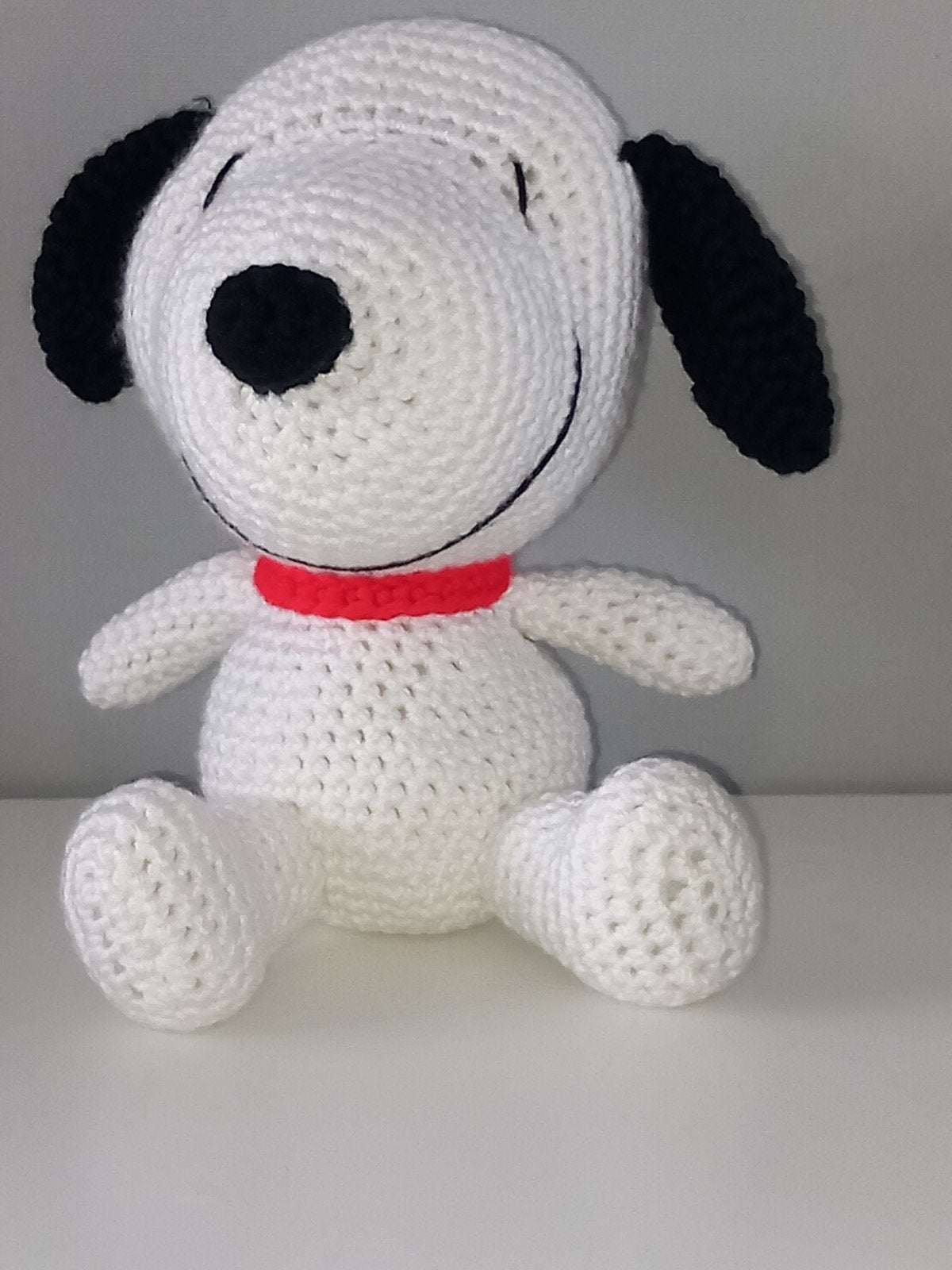 Gehaakte Snoopy Knuffel - Handgemaakt en Uniek, Overige merken, Zo goed als nieuw, Middelgroot (20 tot 80 cm), Wit