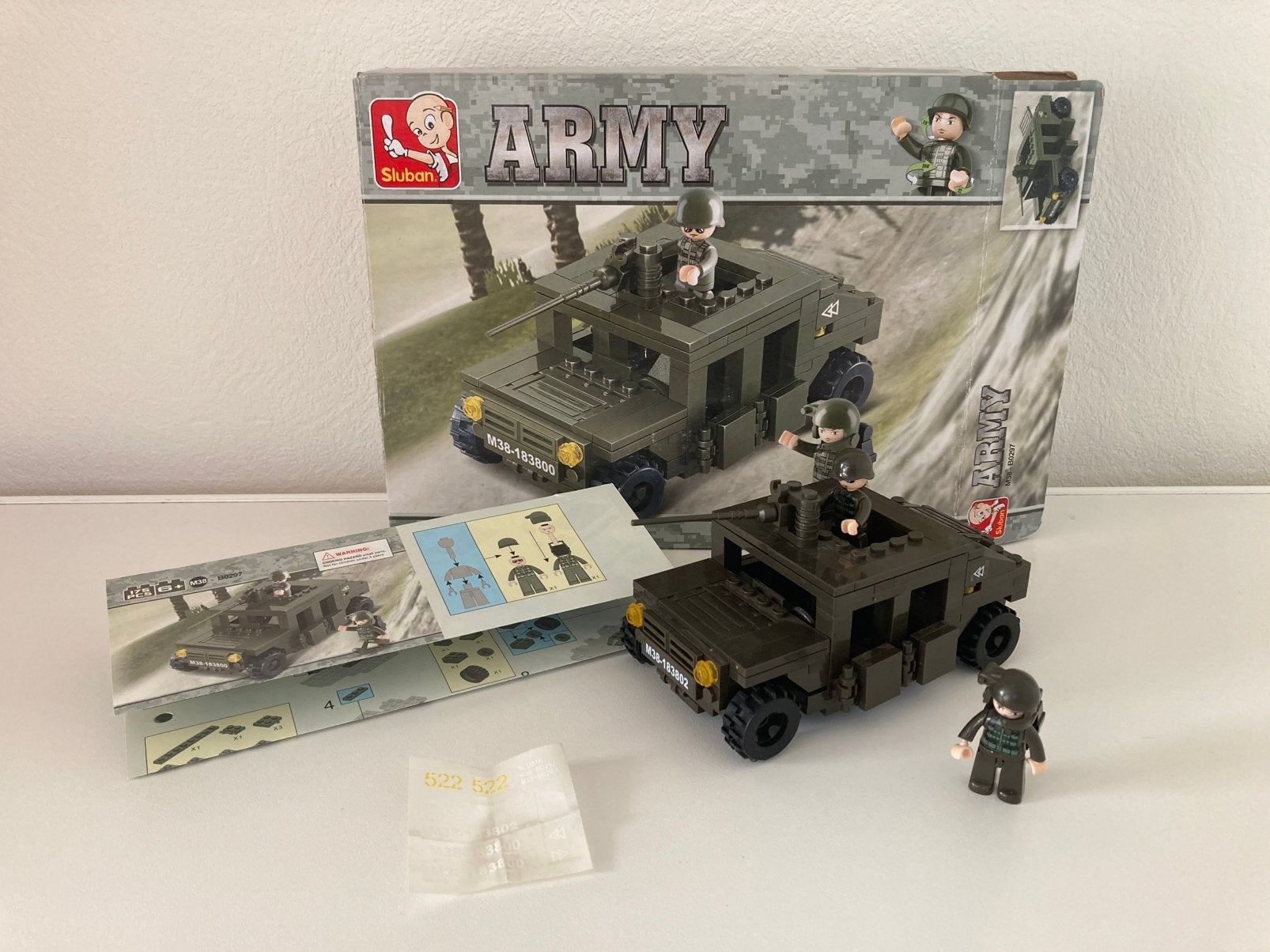 Sluban bouwstenen army jeep (M38-B0297), Kinderen en Baby's, Ophalen of Verzenden, Gebruikt, Overige merken