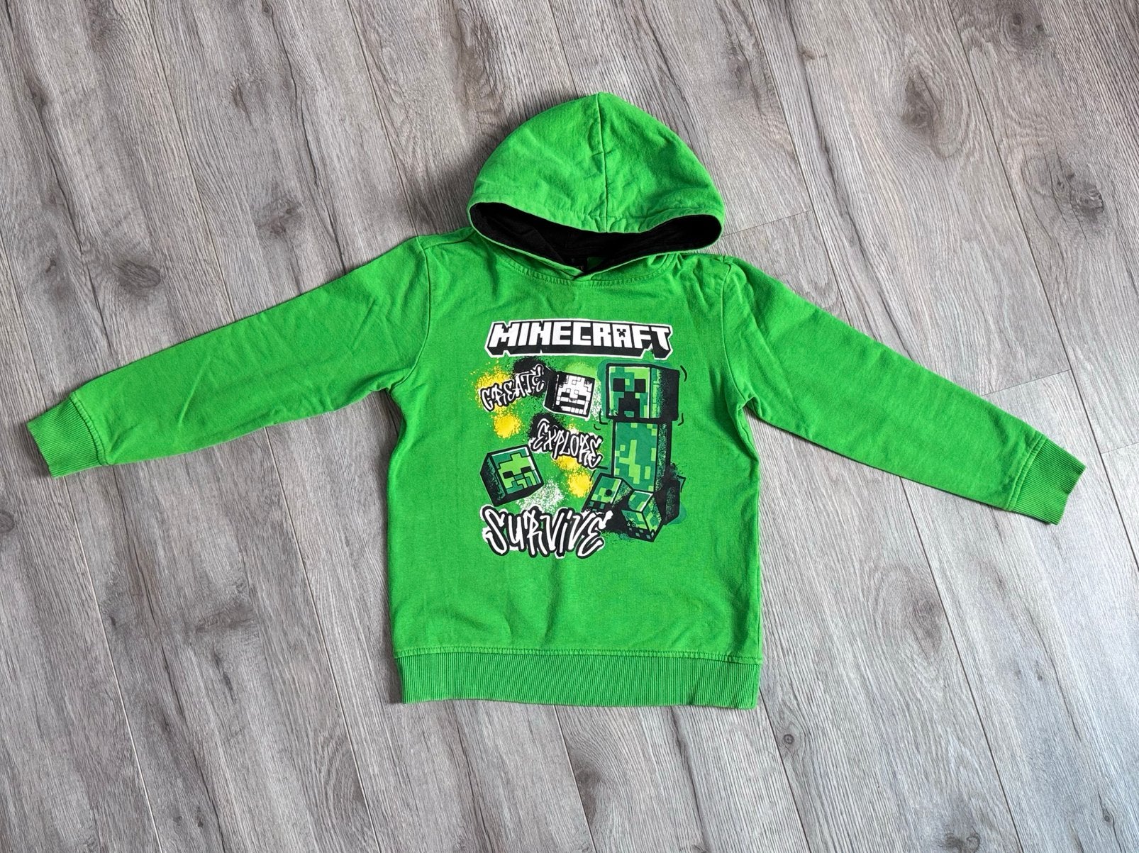 Minecraft-sweatshirt, maat 122 cm., Ophalen of Verzenden, Zo goed als nieuw, Jongen, Trui of Vest