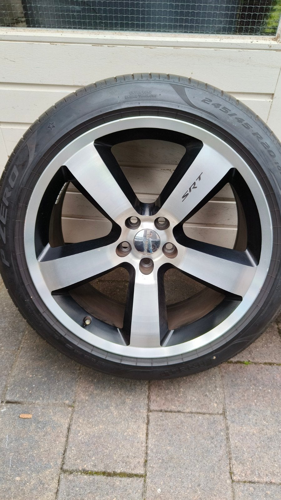SRT-8 velgen (5 stuks) 20 inch met goede Pirelli P-zero's, Ophalen, 245 mm, 20 inch, Zomerbanden