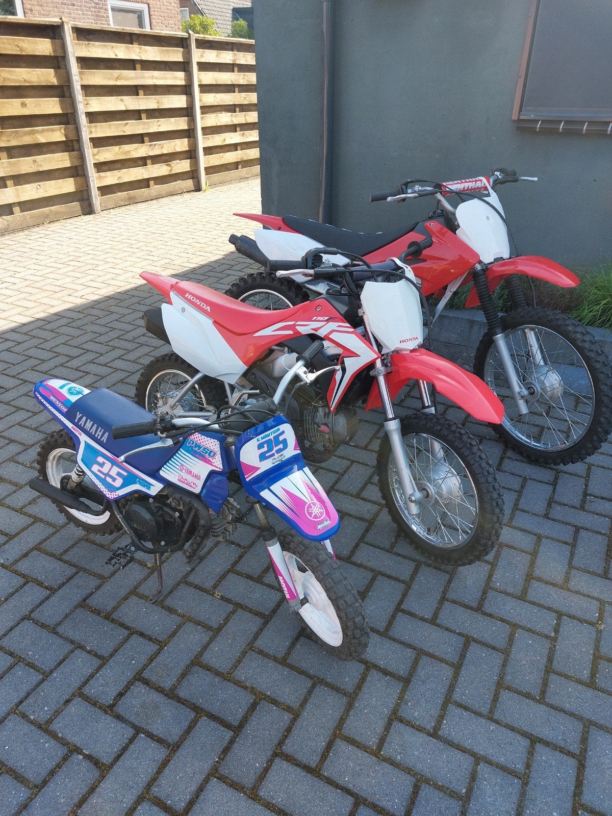 Honda crf110 en  yamaha pw50 en honda crf100, Ophalen of Verzenden