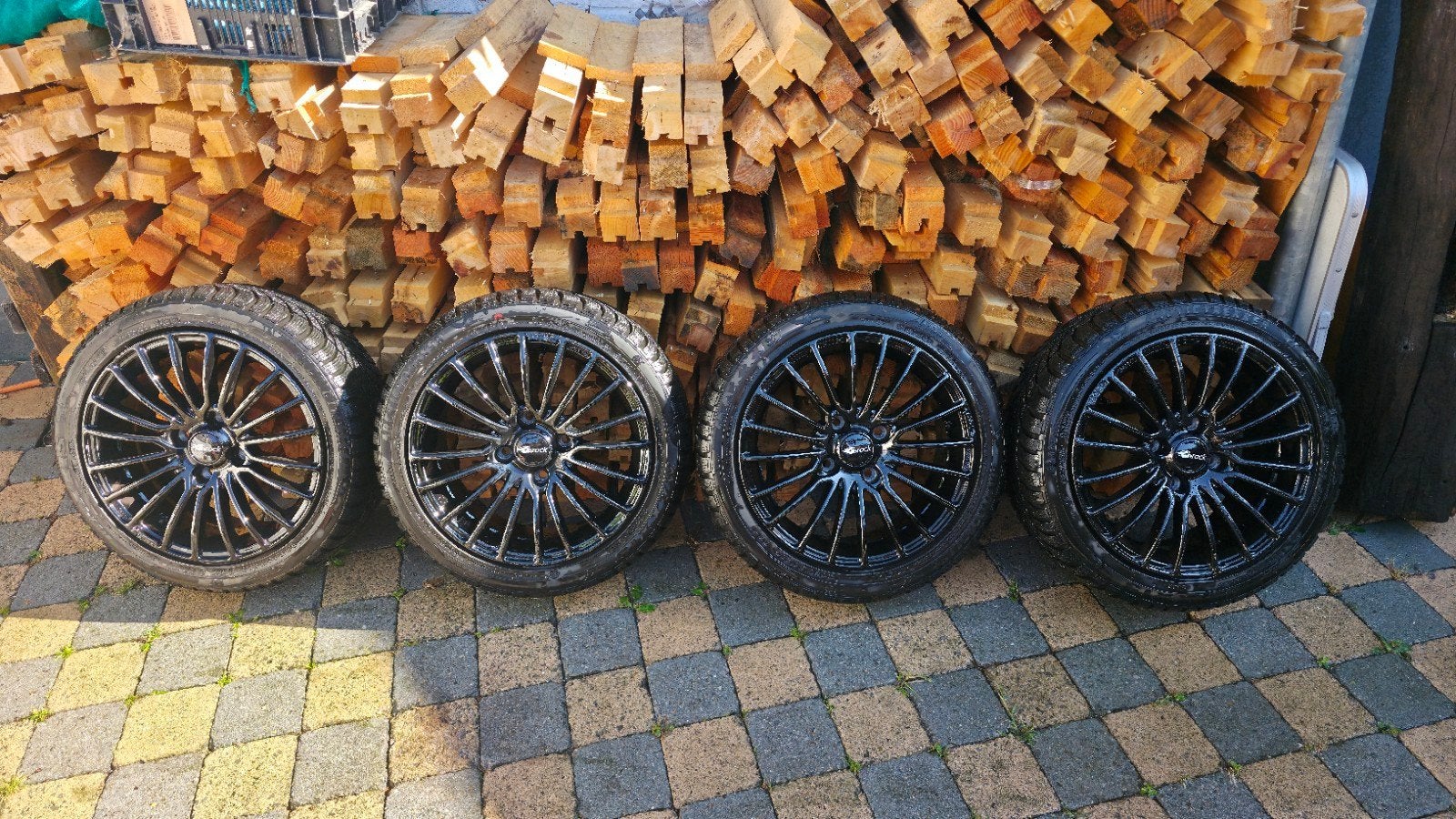 BRock velgen met Maxxis winterbanden (schadevrij), Ophalen, Gebruikt, 16 inch, Banden en Velgen