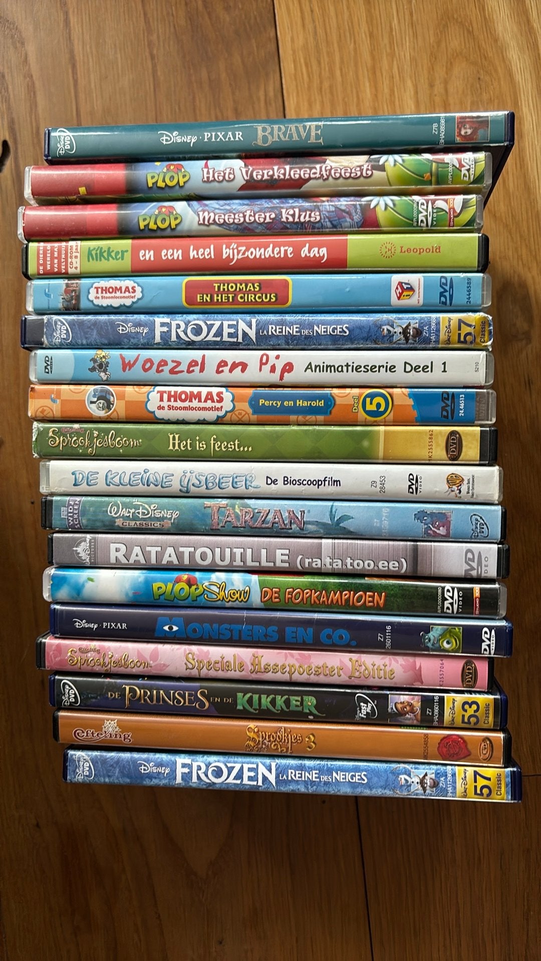 Stapel dvd’s voor kinderen., Alle leeftijden, Ophalen, Zo goed als nieuw, Stand-up of Theatershow