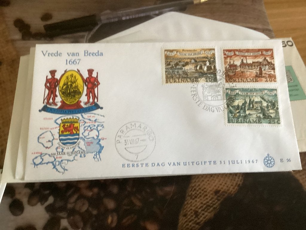No2611 Suriname E56 Karrewiel  Nederland jaargangen fdc, Ophalen, Onbeschreven, Rest van de wereld