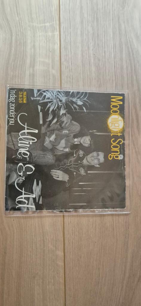 Aline & Ad - Moonlight Song (Single), Cd's en Dvd's, Vinyl | Nederlandstalig, Ophalen of Verzenden, 1970 - 1979, Gebruikt, 7 inch