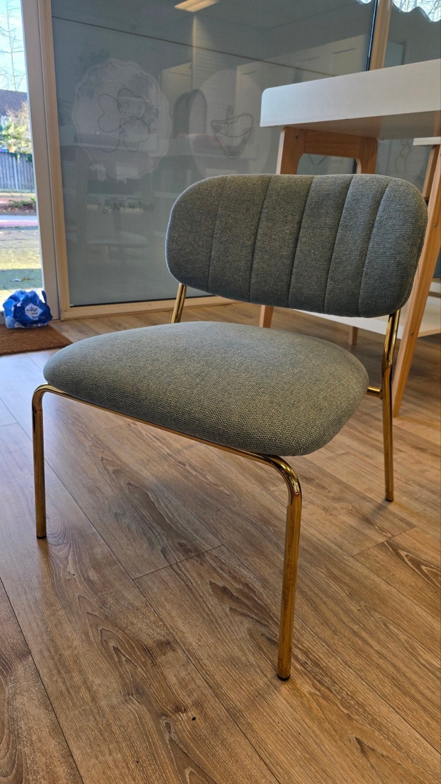 Stijlvolle Fauteuil Goud Groen - 2 Stuks Beschikbaar, prijs, Modern, Klassiek, Luxe, Minder dan 75 cm, Ophalen of Verzenden, Zo goed als nieuw