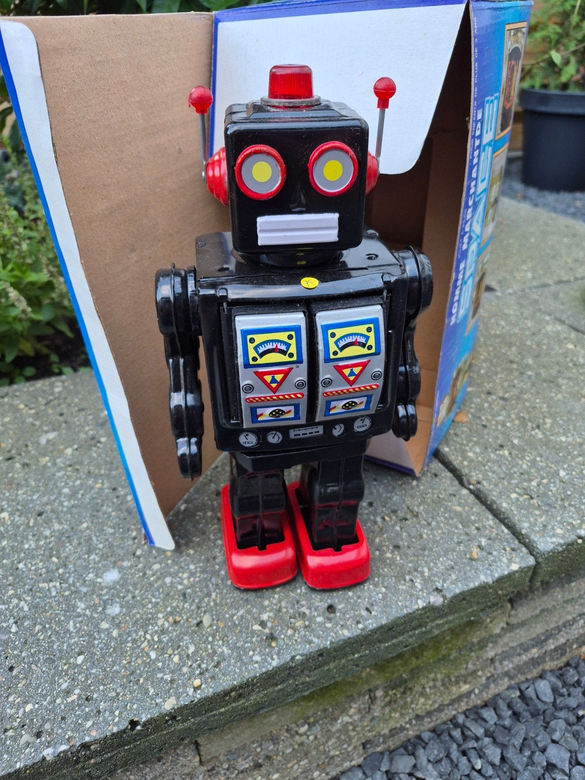 antiek speelgoed blik robot new old stock, Ophalen of Verzenden