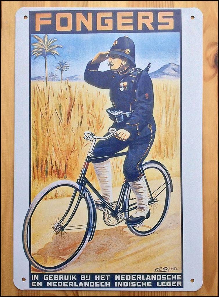 FONGERS KNIL Metalen Wandbord Leger nederlands indie, Verzamelen, Militaria | Algemeen, Landmacht, Nederland, Verzenden