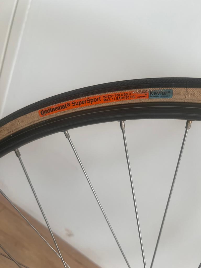 Continental super sport fiets banden met velgen. Voor,achter, Ophalen of Verzenden