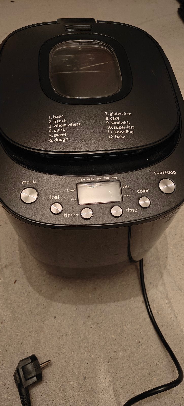 Goedkope broodbakmachine Tomado, Met timer, Gebruikt, Meer dan 10 programma's, 800 tot 1200 gram deeg