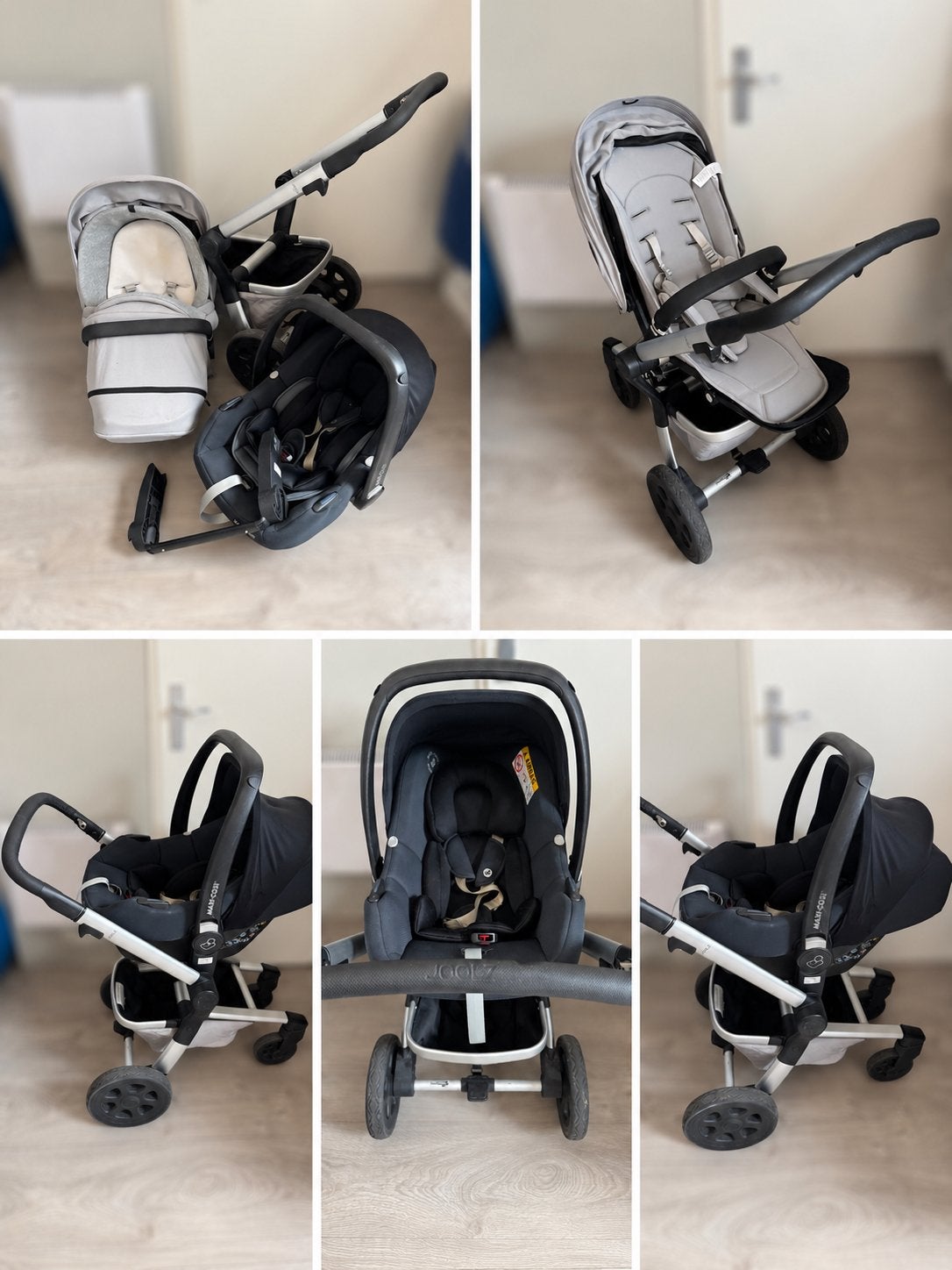 Joolz Hub kinderwagen compleet |Cocon + Maxi-Cosi + adapter, Kinderen en Baby's, Gebruikt, Verstelbare duwstang, Combiwagen, Ophalen