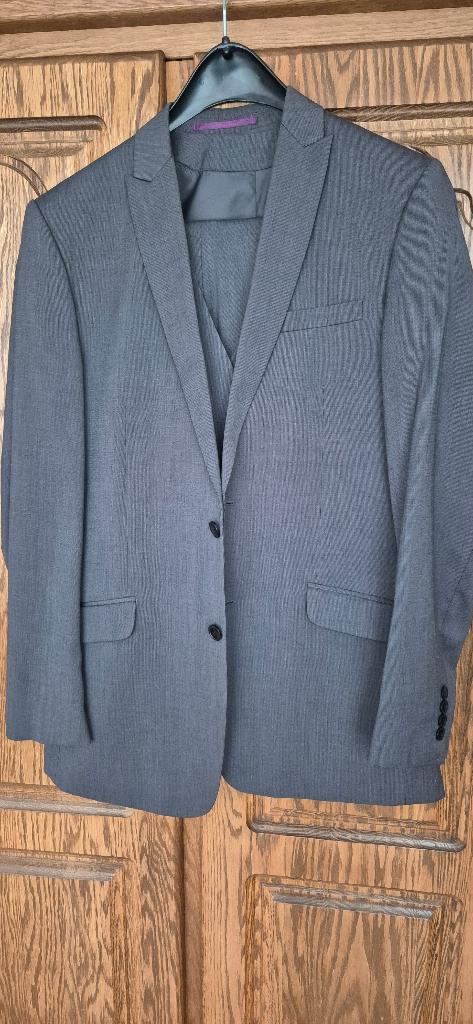 Herenkostuum, Kleding | Heren, Kostuums en Colberts, Maat 52/54 (L), Zo goed als nieuw, Grijs, C&A