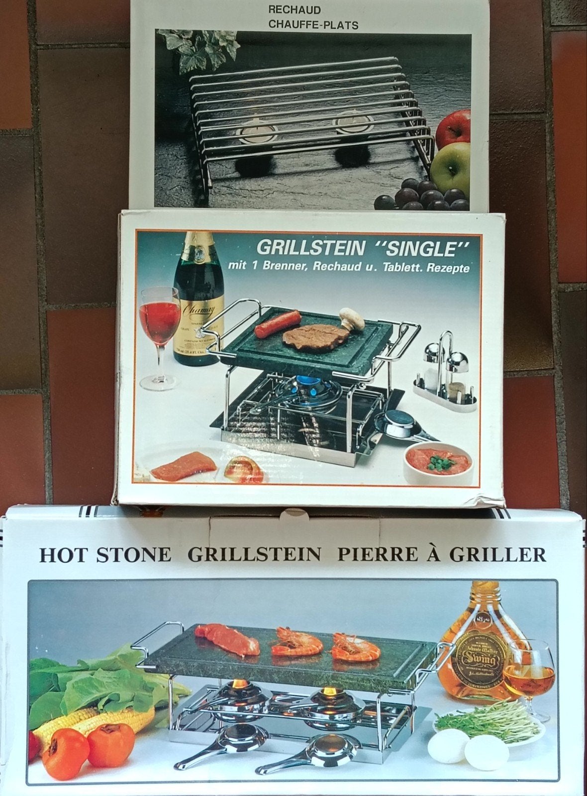 Steengrill sets en warmhoudset - Nieuw in doos, Ophalen of Verzenden