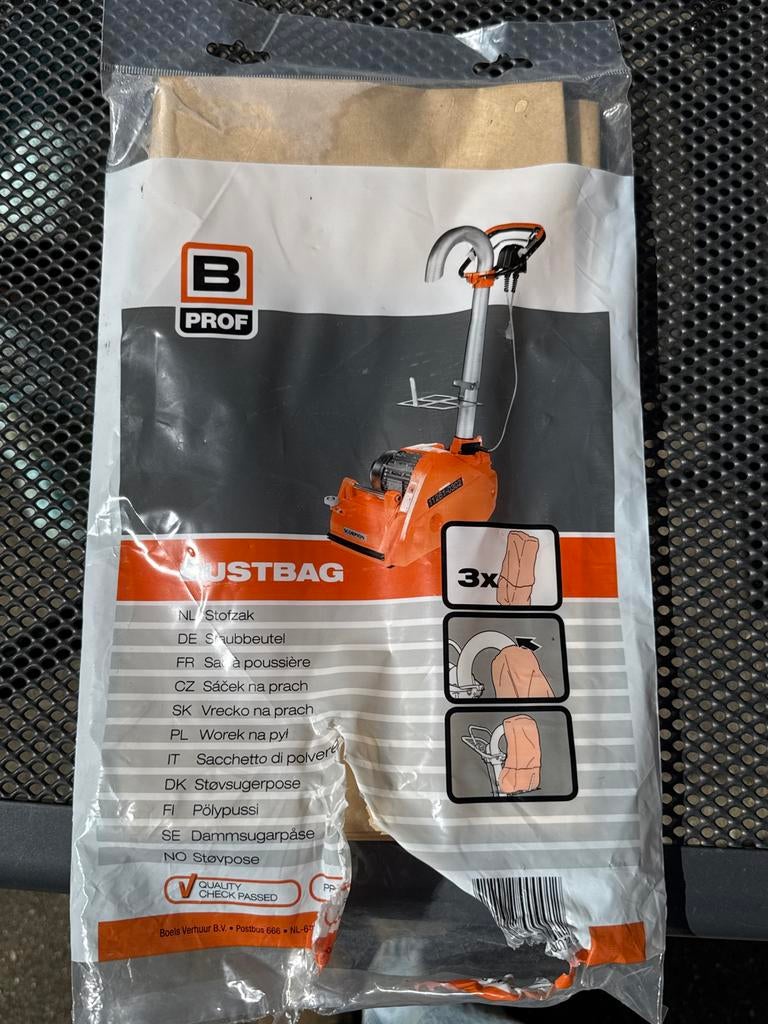 Stofzak voor Boels parketschuurmachine, Ophalen of Verzenden, Nieuw