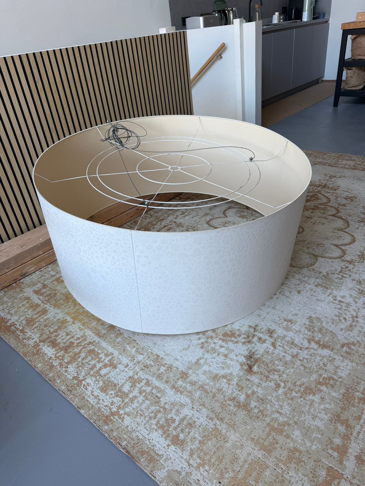 Lampenkap XXL 3x, Ophalen, Overige typen, Rond, Crème