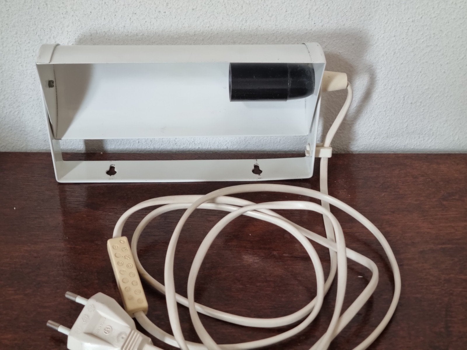 vintage wit ikea wandlampje met schakelaar max 40 W, Huis en Inrichting, Lampen | Wandlampen, Ophalen of Verzenden, Gebruikt, E27 (groot)