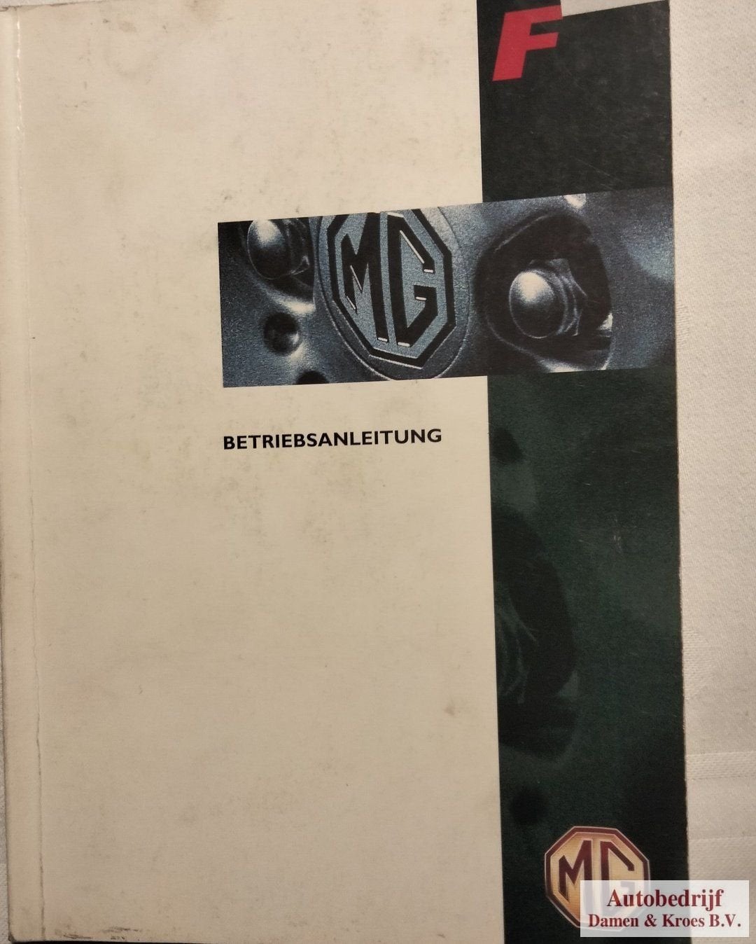 Handboek MG F RCL0131GER (Duitstalig), Ophalen of Verzenden