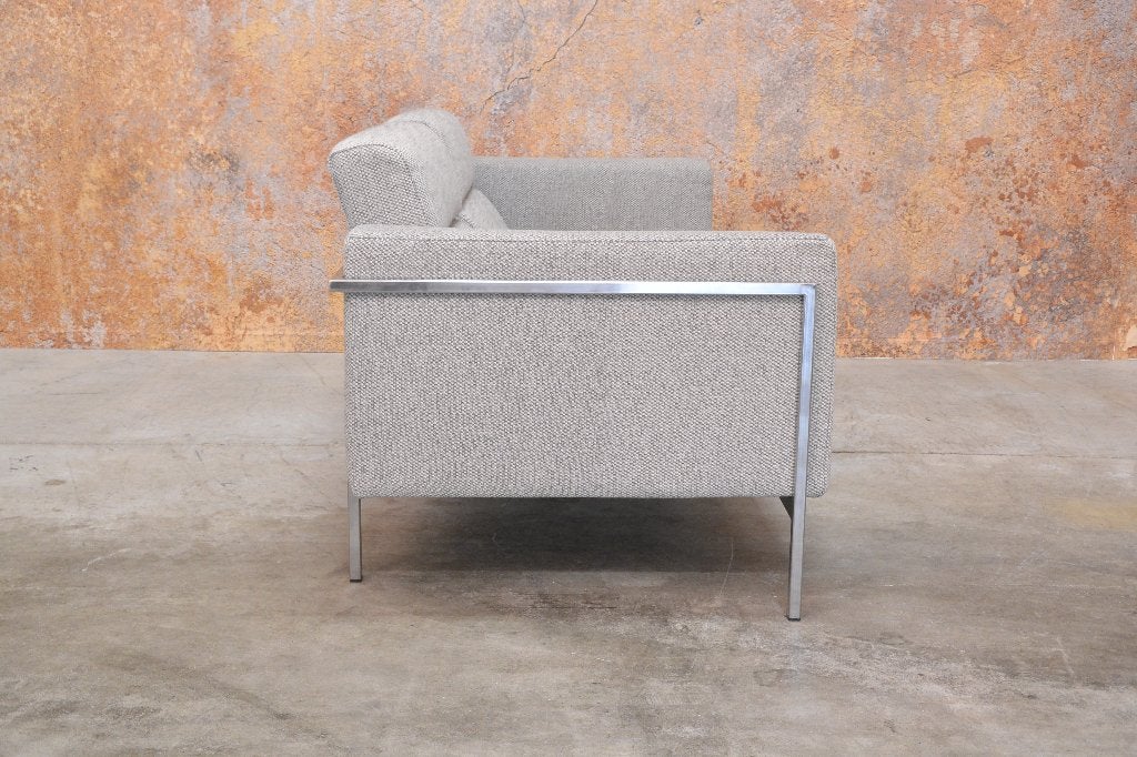 ZGANieuw grijze stoffen Harvink Kadanz design bank, Harvink, Harvink, Tweepersoons, 75 tot 100 cm