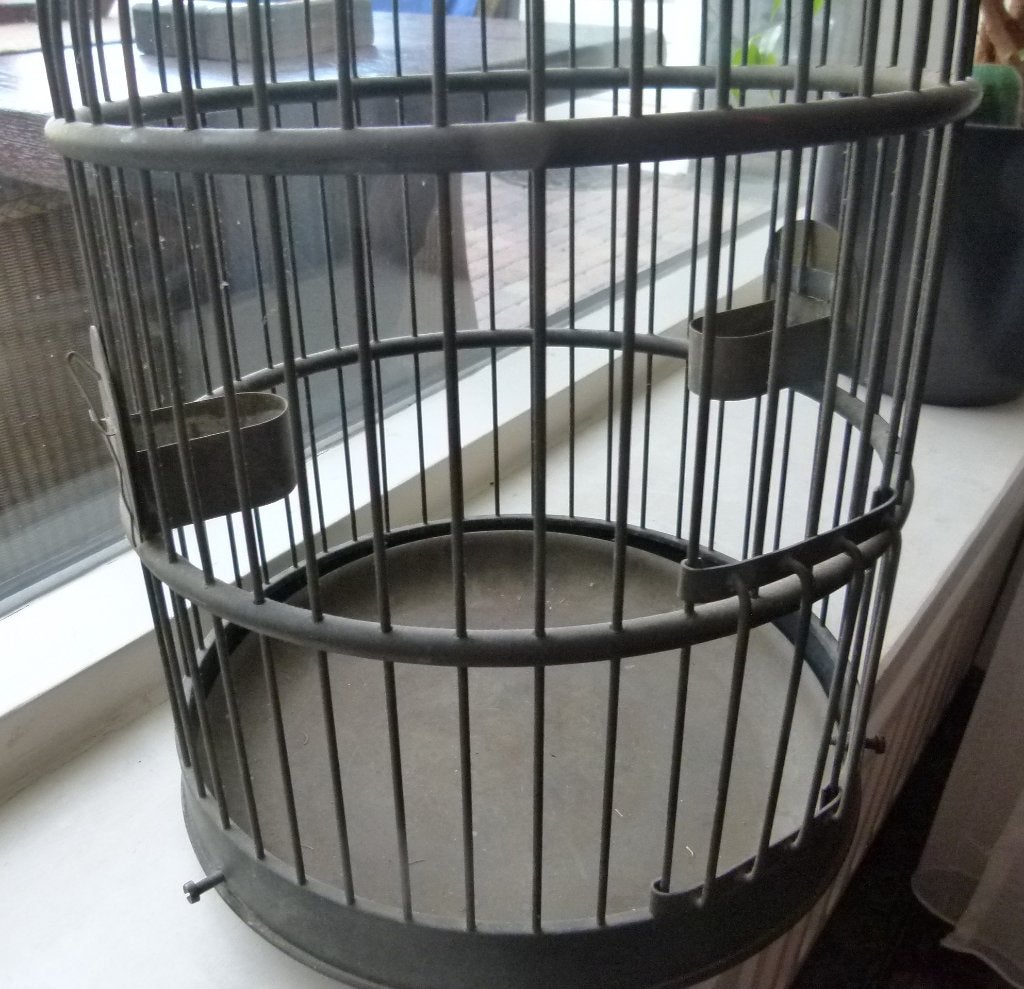 antieke vogelkooi, Ophalen of Verzenden