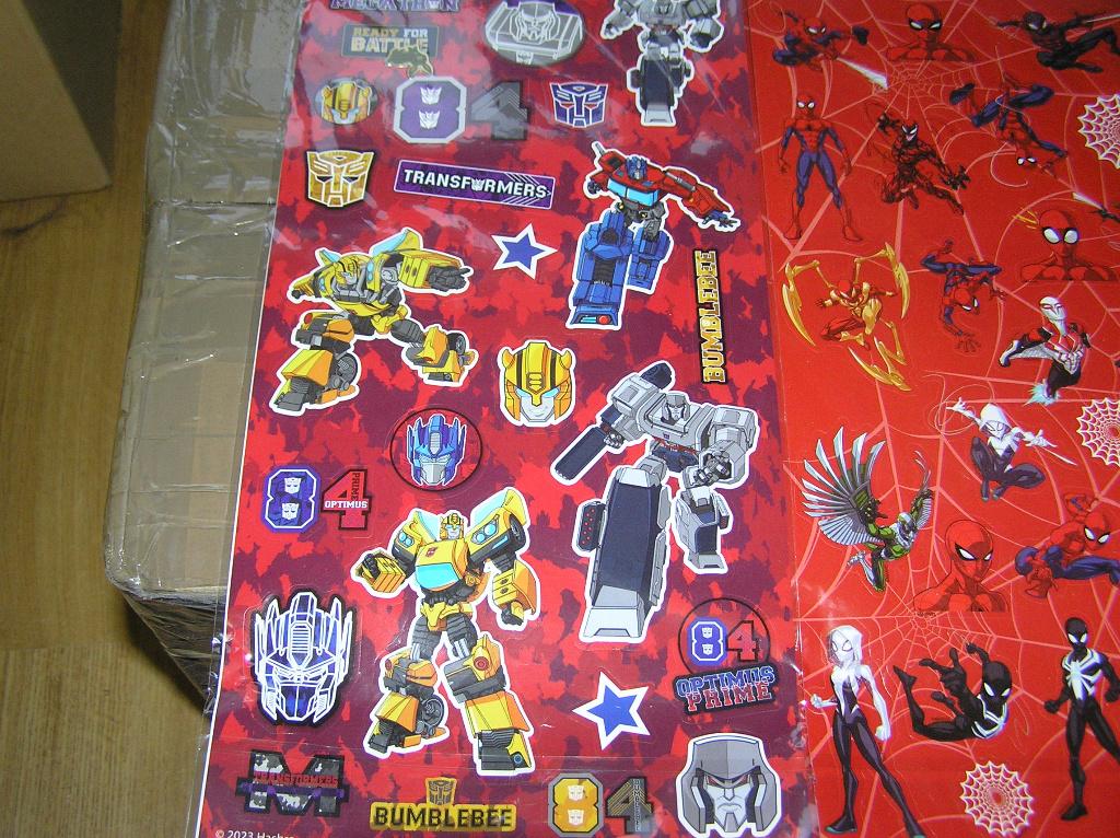 Spiderman en Transformers stickers nieuw!, Ophalen of Verzenden, Nieuw, Strip of Tekenfilm