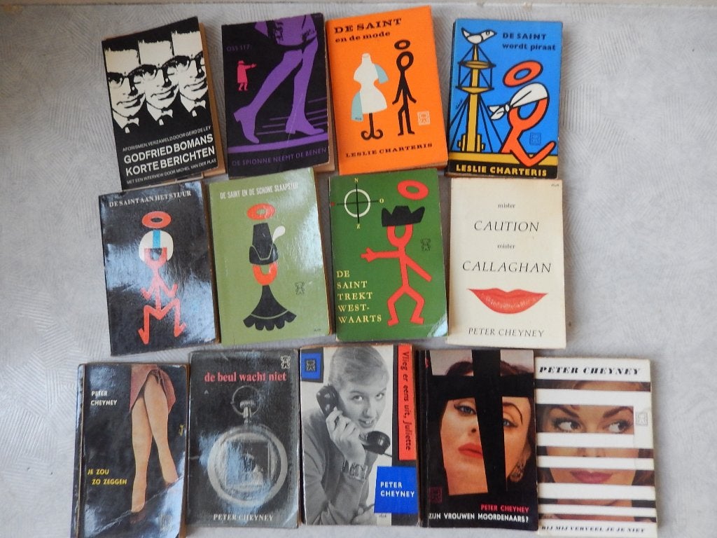29x Zwarte Beertjes Pockets 60-70er jaren Saint 007 Maigret, Antiek en Kunst, Antiek | Boeken en Bijbels, Ophalen of Verzenden