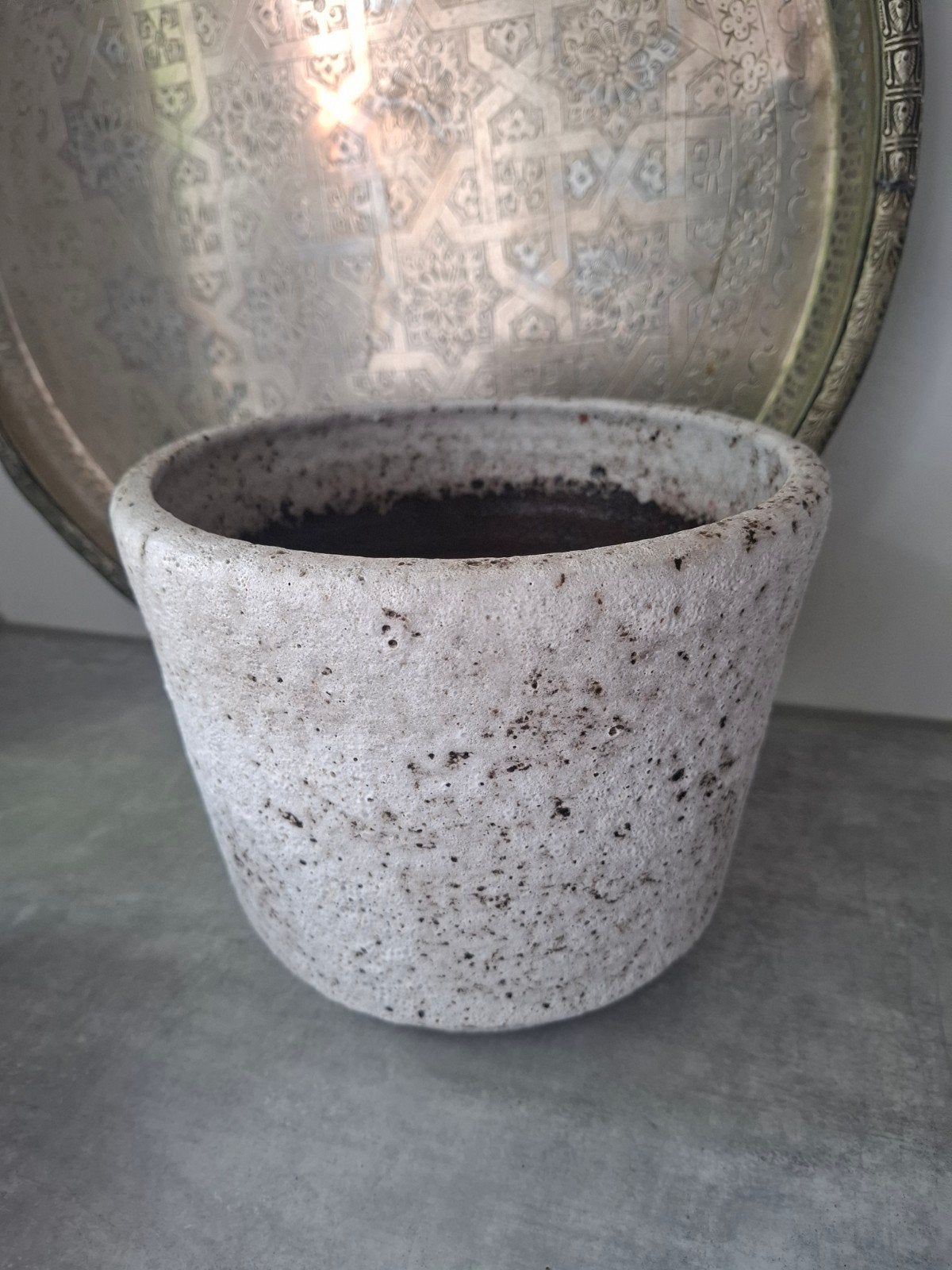 Plantenbak, bloempot van potterij Zaalberg retro vintage, Tuin en Terras, Bloempotten, Ophalen, Rond, Aardewerk, Minder dan 40 cm