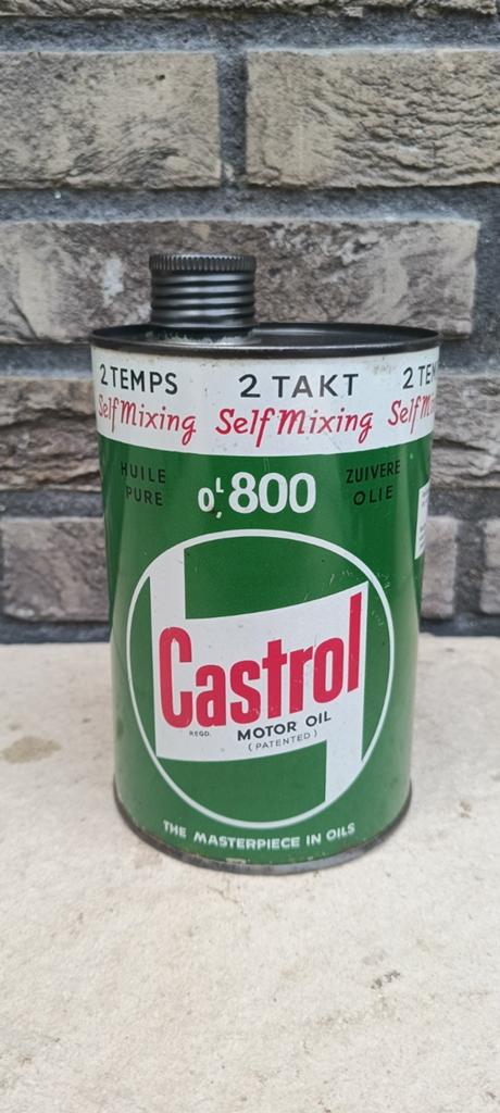 Castrol 2 takt Selfmixing olie blik, Verzamelen, Blikken, Zo goed als nieuw, Overige, Ophalen of Verzenden
