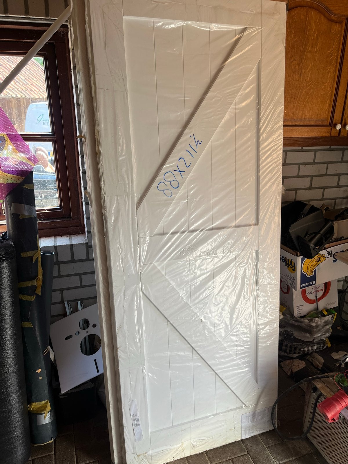 2 Opdekdeuren 83x211,5 en 88x211,5 cm, Ophalen, 80 tot 100 cm, Binnendeur, Nieuw