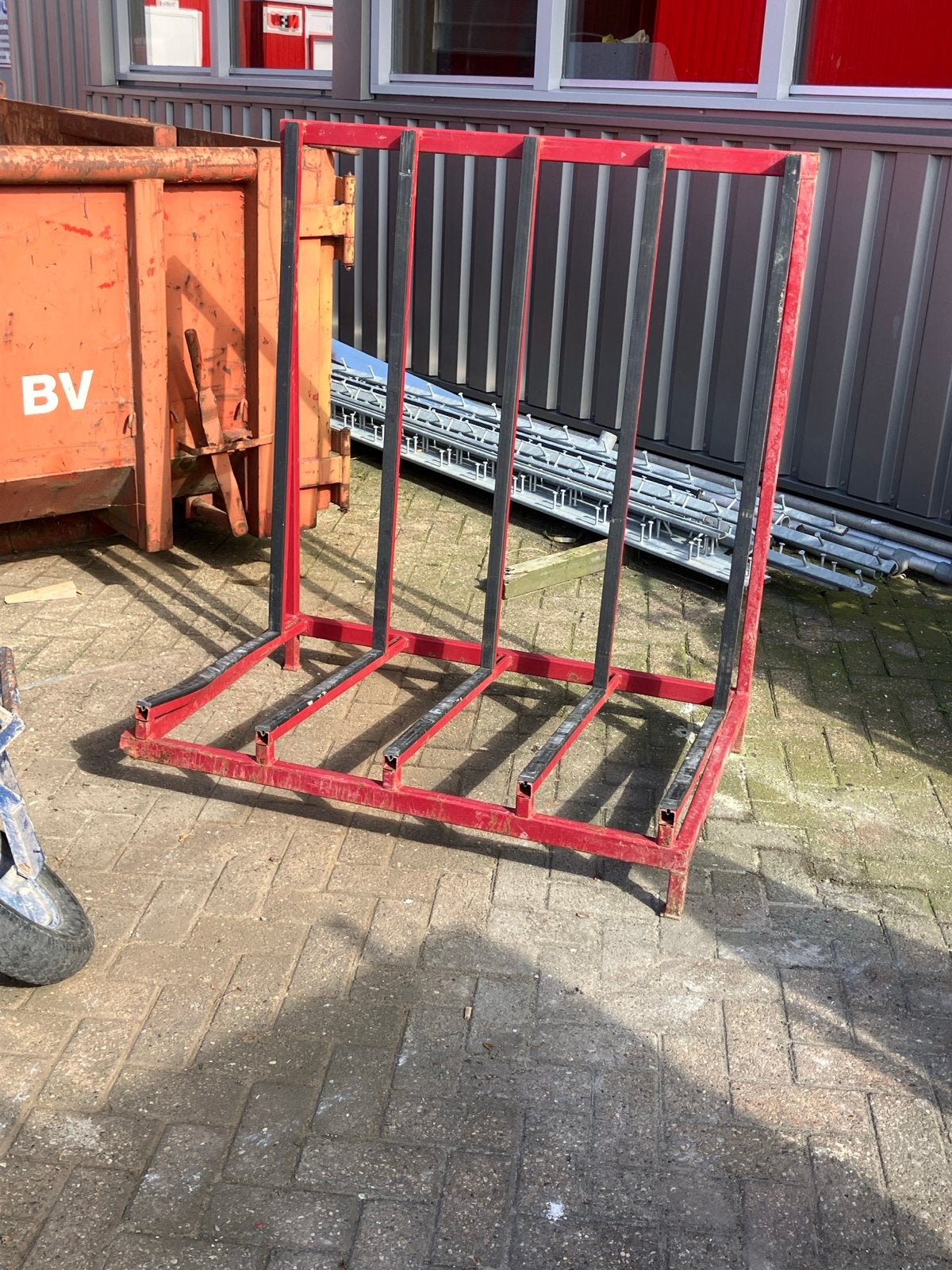 Stevige glasbok / transportbok - H120 B120 D60 cm, Ophalen of Verzenden
