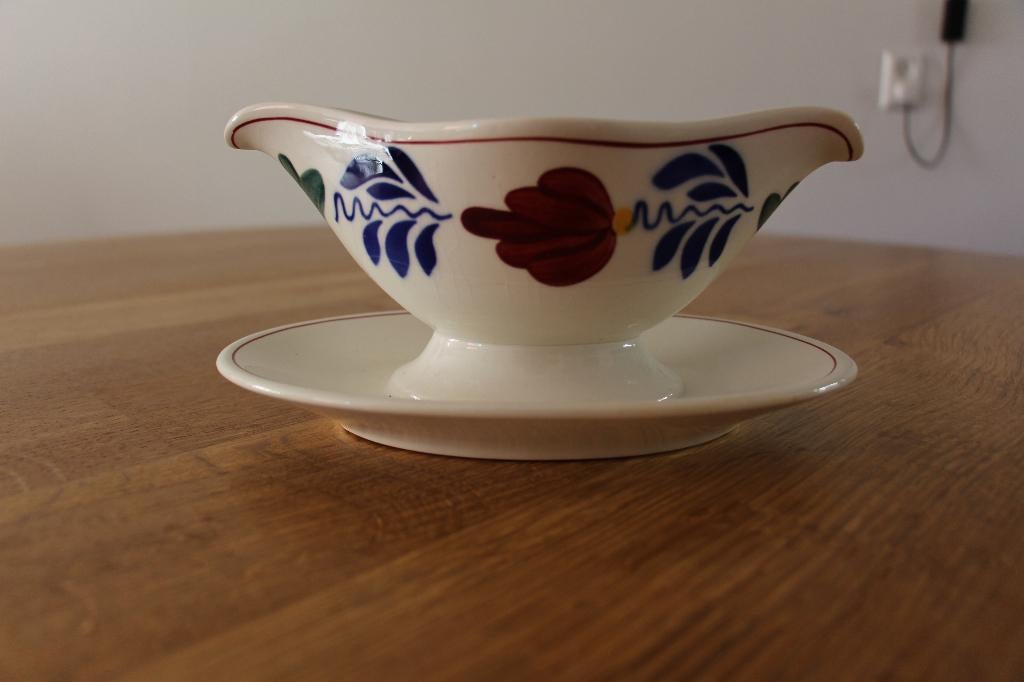 Boerenbont servies juskom, Huis en Inrichting, Keuken | Servies, Overige typen, Ophalen of Verzenden, Zo goed als nieuw, Aardewerk
