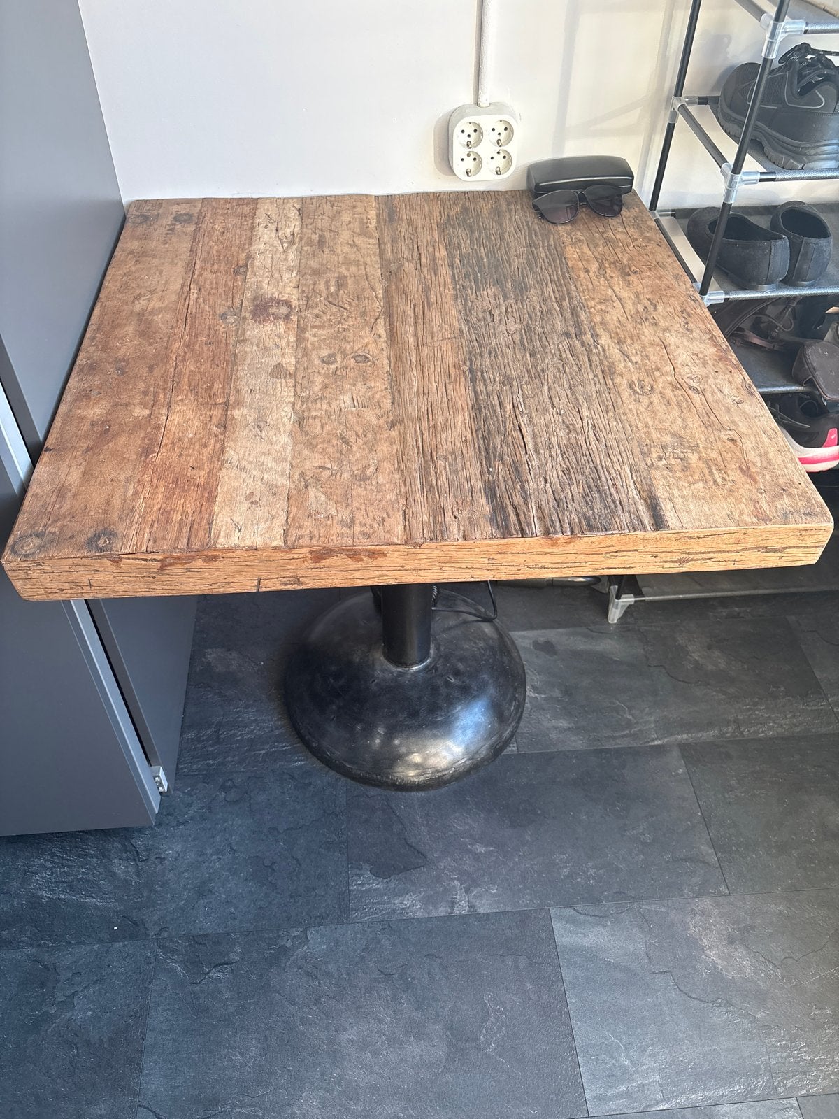 Industriële Tafel Loods 5 Stijl - Robuust & Uniek, Ophalen, Gebruikt, 100 tot 150 cm, 50 tot 100 cm