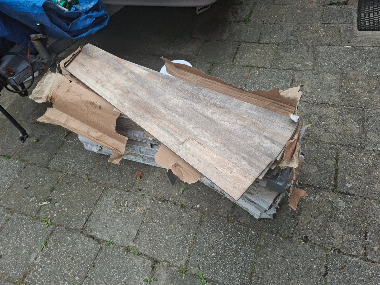 7m2 houtlook keramische tegels, Ophalen, Minder dan 25 mm, Zo goed als nieuw, Minder dan 200 cm