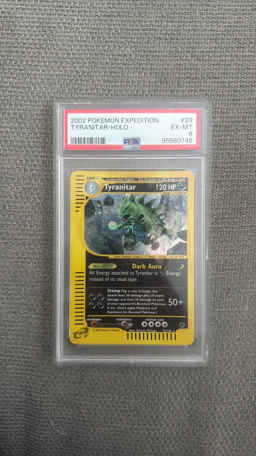 Tyranitar expedtion PSA 6, Ophalen of Verzenden, Zo goed als nieuw