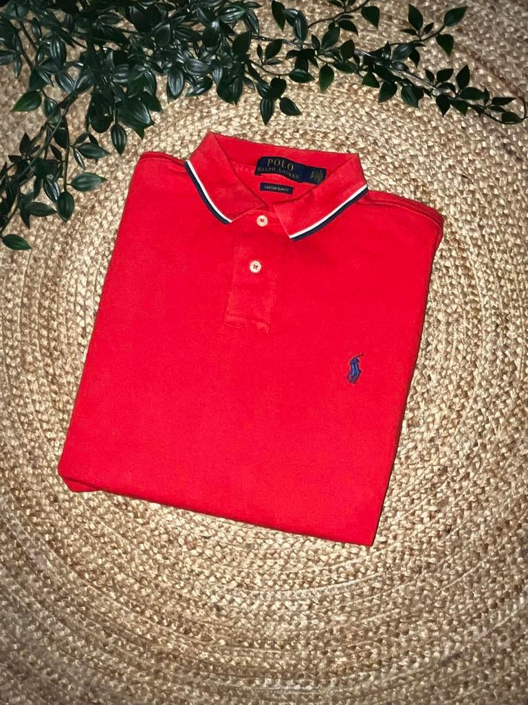 Ralph Lauren Polo Shirt - Klassiek!, Ophalen of Verzenden, Zo goed als nieuw, Maat 46 (S) of kleiner, Rood