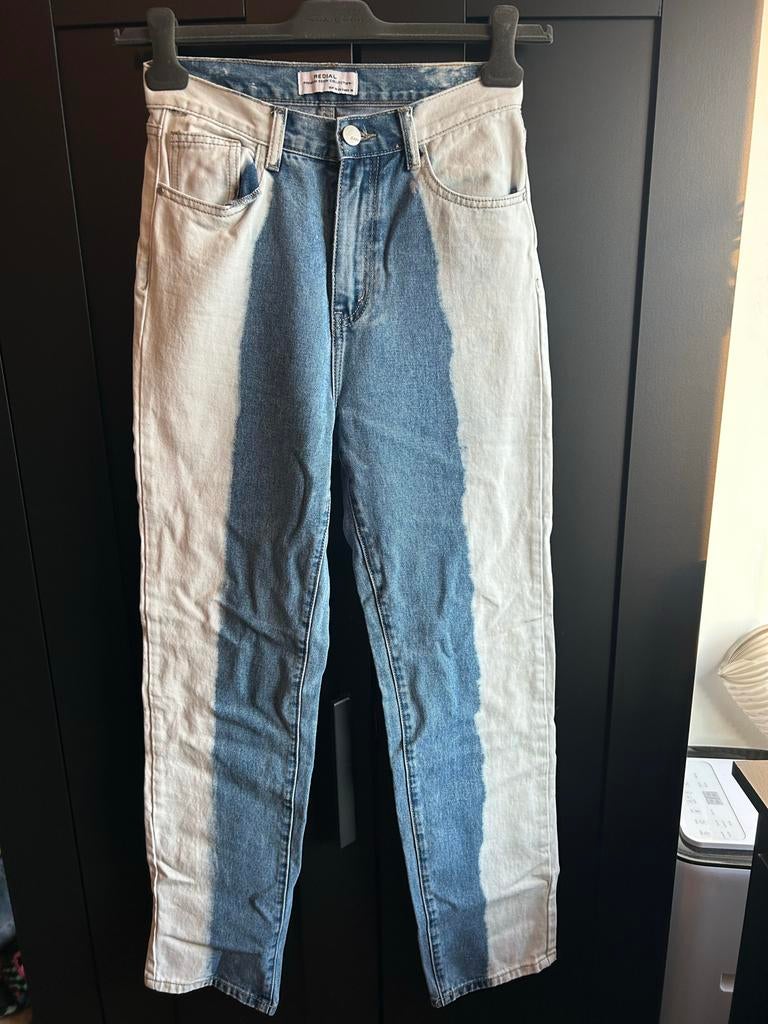 Radical Jeans Dip Dye - Unieke Look!, Kleding | Dames, Ophalen of Verzenden, Zo goed als nieuw, Blauw, W30 - W32 (confectie 38/40)