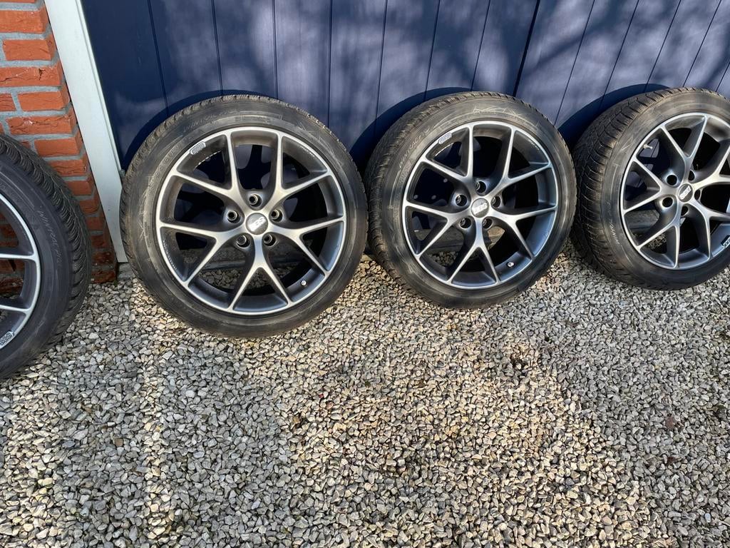 18 inch BBS velgen met winterbanden BMW, Auto-onderdelen, Banden en Velgen, Ophalen, 18 inch, Gebruikt, Banden en Velgen